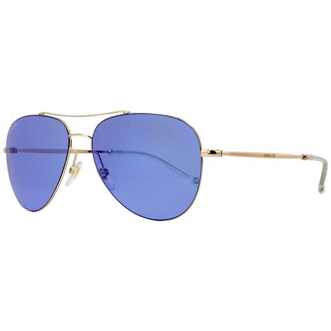 gucci aviator sunglasses in gold cooper lilac gg2245 s|Women's Designer Sunglasses Collection .